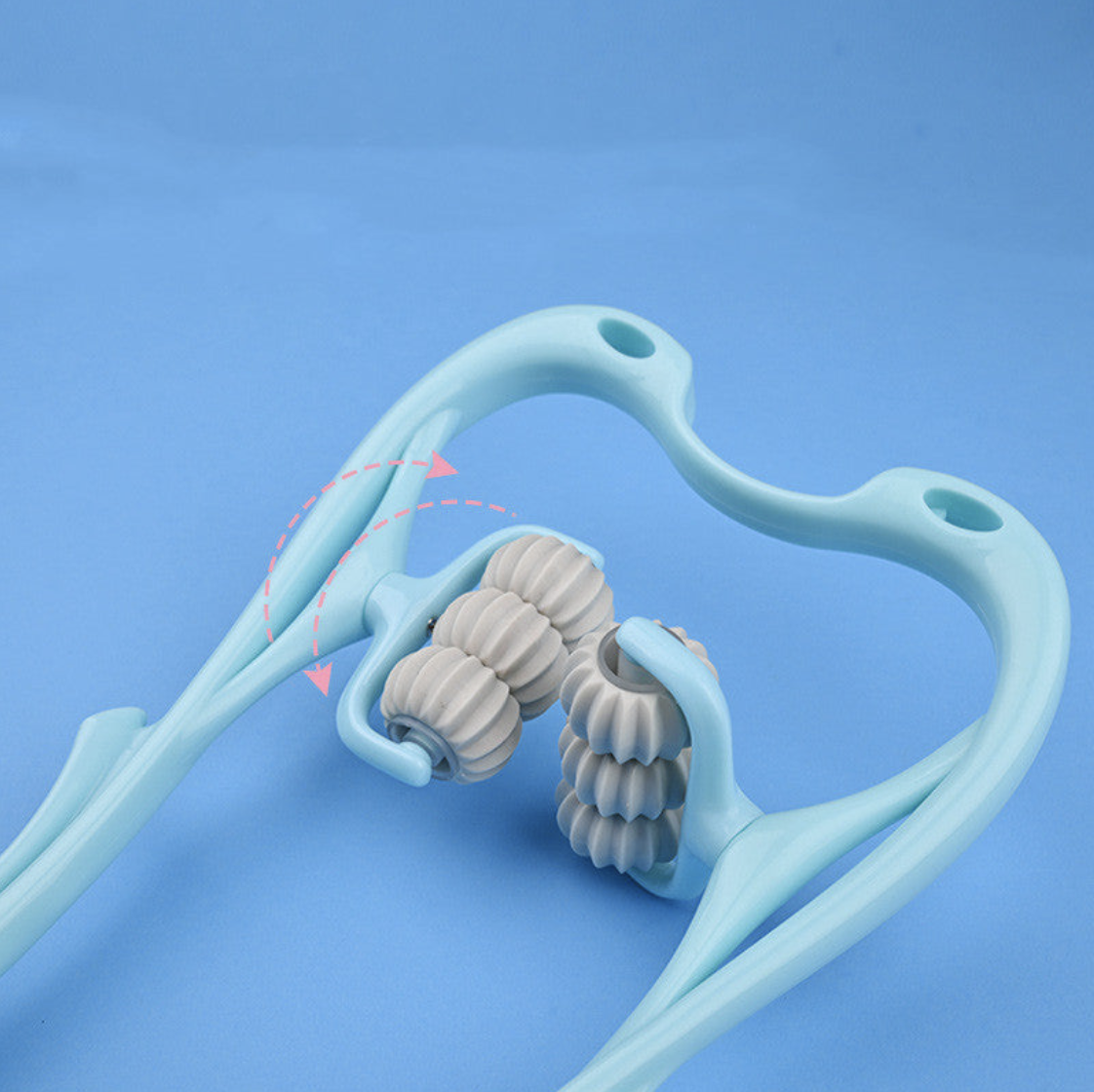 Close-up of the NODE Swan's six ribbed rollers